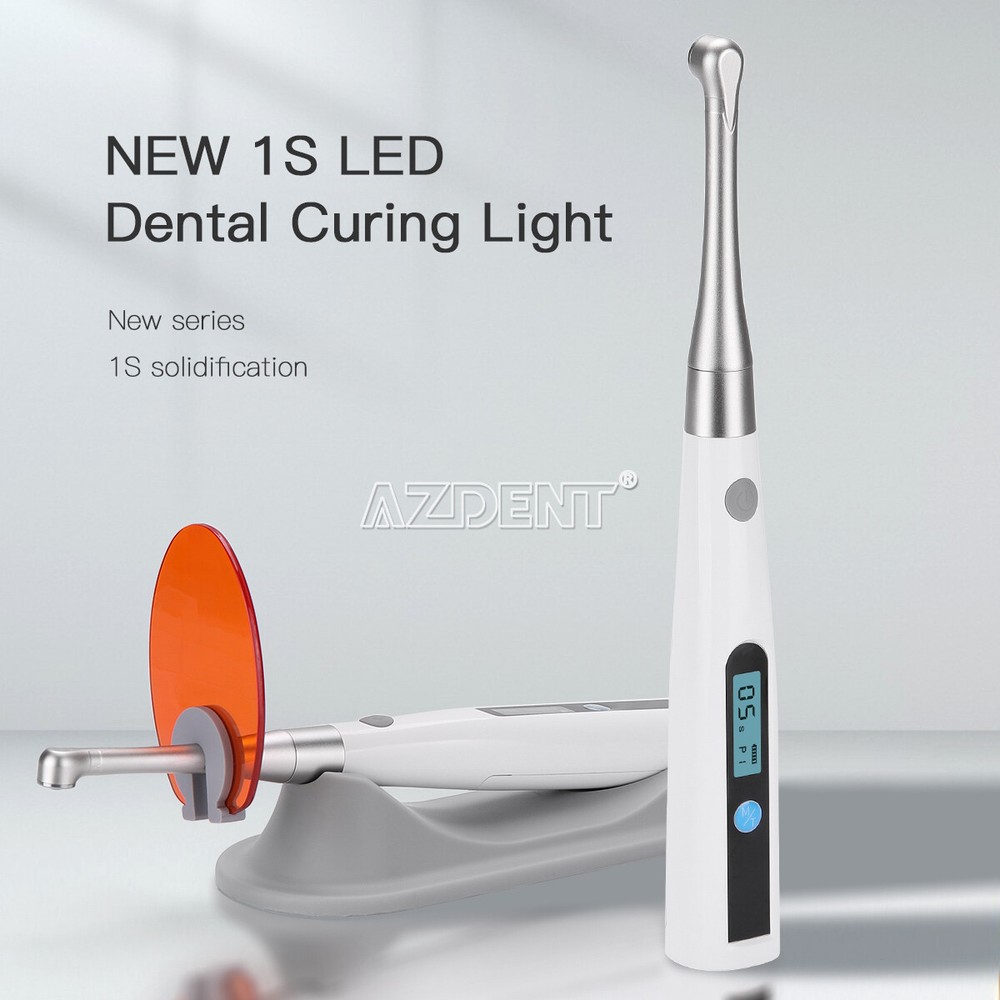 Dental Wireless LED Curing Light 1 Second Cure Lamp 1400mw/cm²