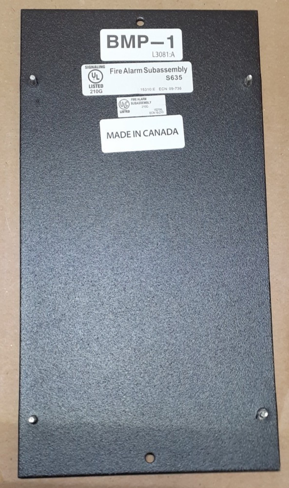 Notifier BMP-1, Blank Module Plate