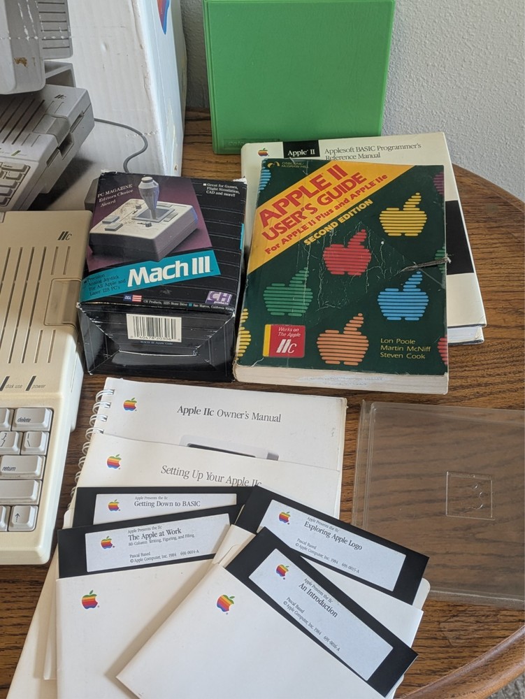 Apple IIc Computer System w/ ImageWriter II Printer, Drives, Manuals, Tested