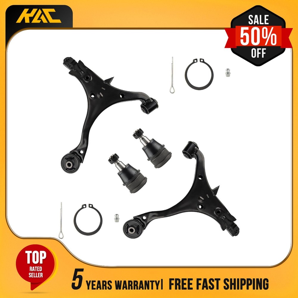 4Pc Front Lower Control Arms Ball Joints For 2002 2003 2004-2006 Honda CR-V 2.4L