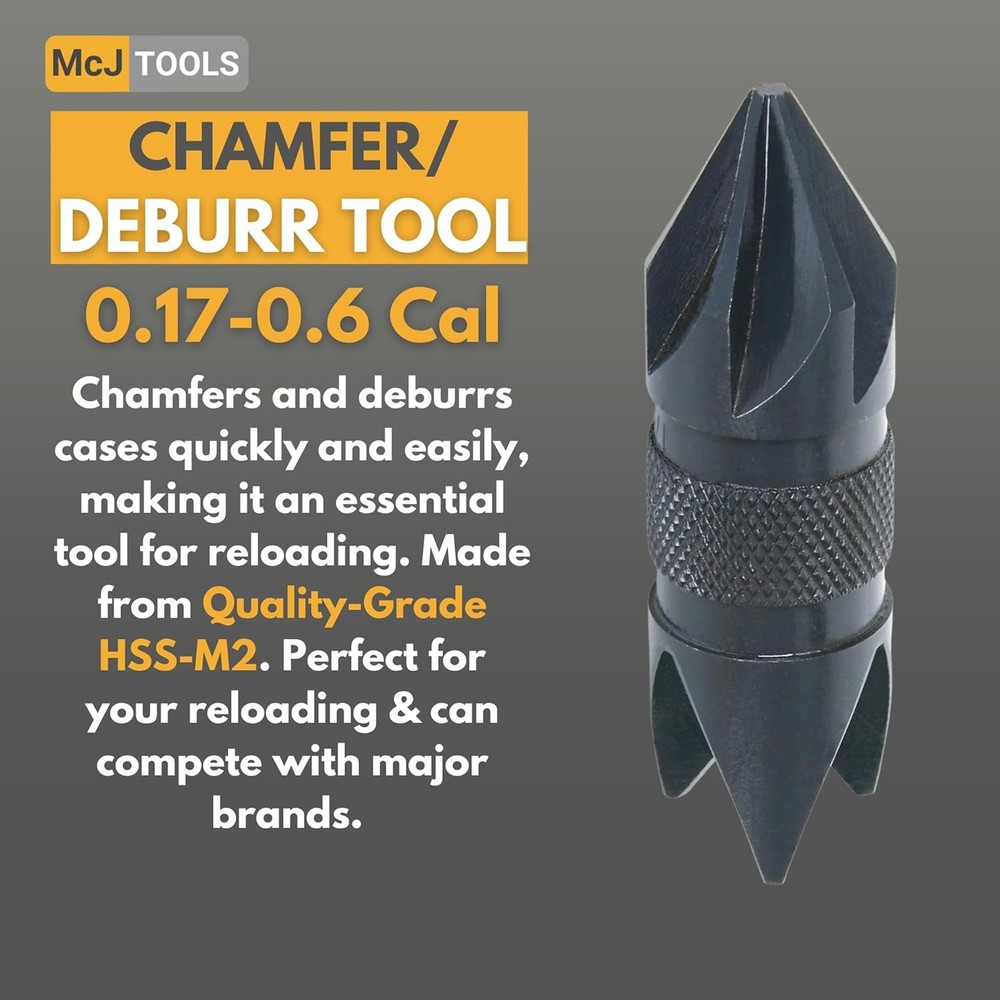 Reloading Chamfer Deburr Hand Tool 0.17-0.6cal 0.17-0.6Cal
