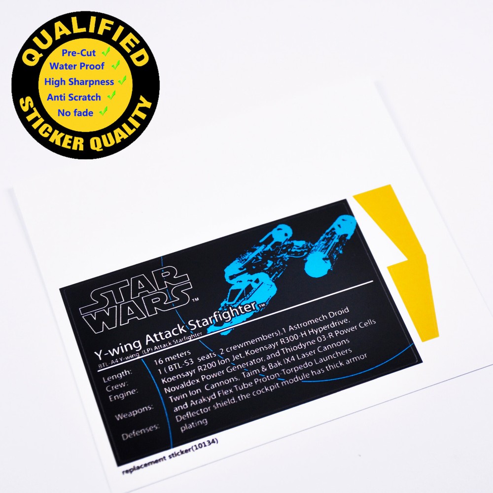 Replacement sticker for set 10134 Precut sticker
