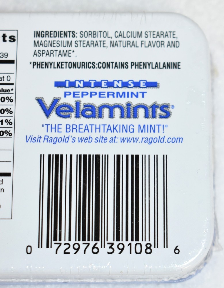 Intense Velamints Peppermint Vintage