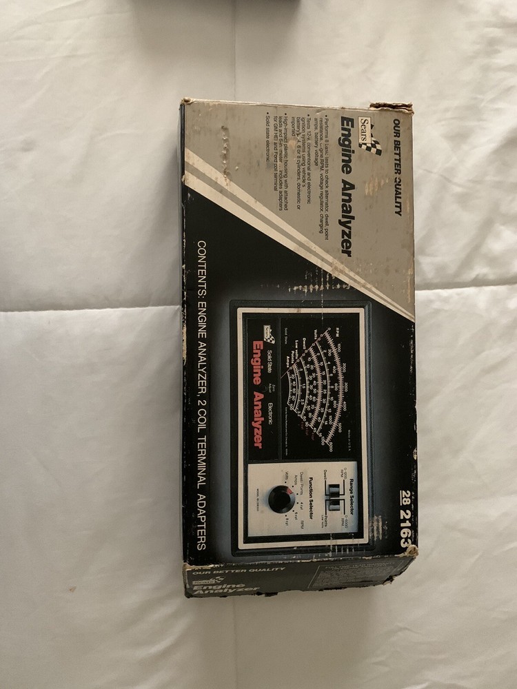 Vintage Sears Engine Analyzer Model 28-2163. Made In USA