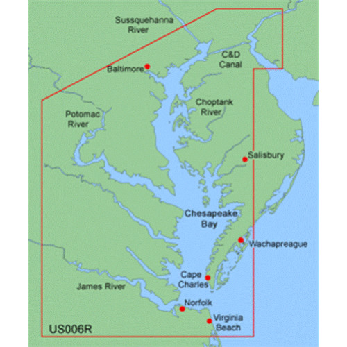 Garmin BlueChart CHESAPEAKE MUS006R Navigation Data Card Chart Map Chip