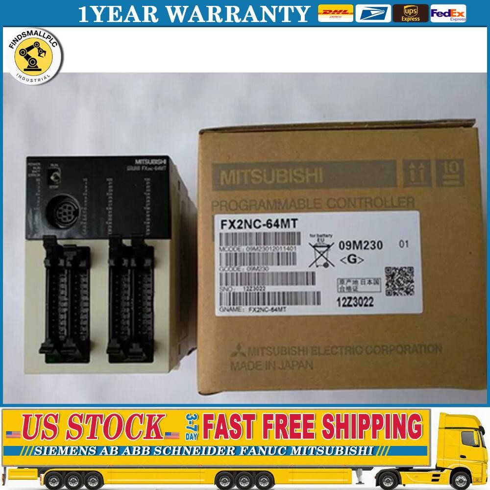 New Mitsubishi FX2NC-64MT PLC Programmable Controller Expedited Shipping One
