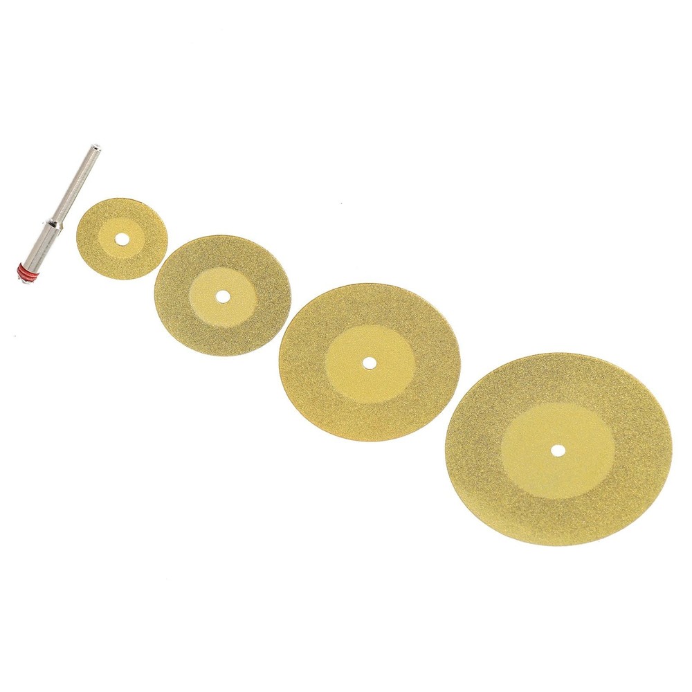 Multi Purpose Mini Diamond Cutting Discs 5pcs Set for Rotary Tools TiN Coated