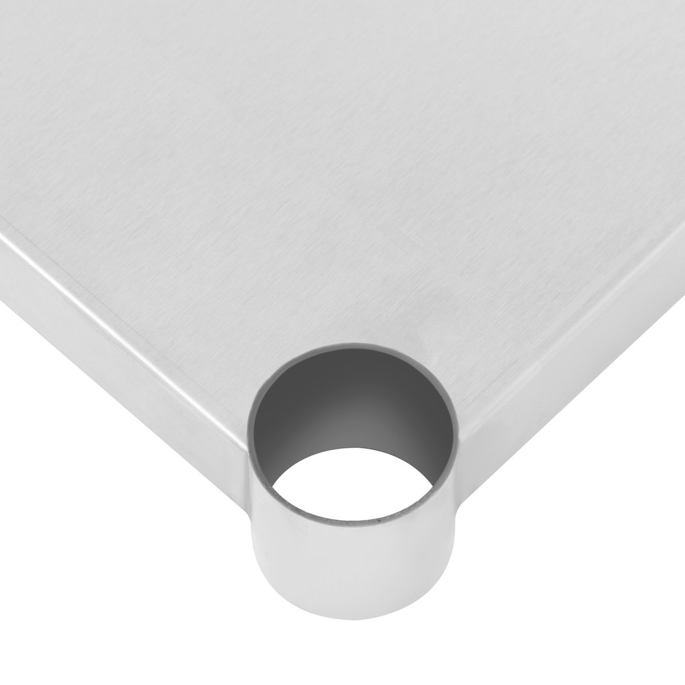 Under Shelf Stainless Steel Worktable Below Rack Storage Board Max. 100kg Load