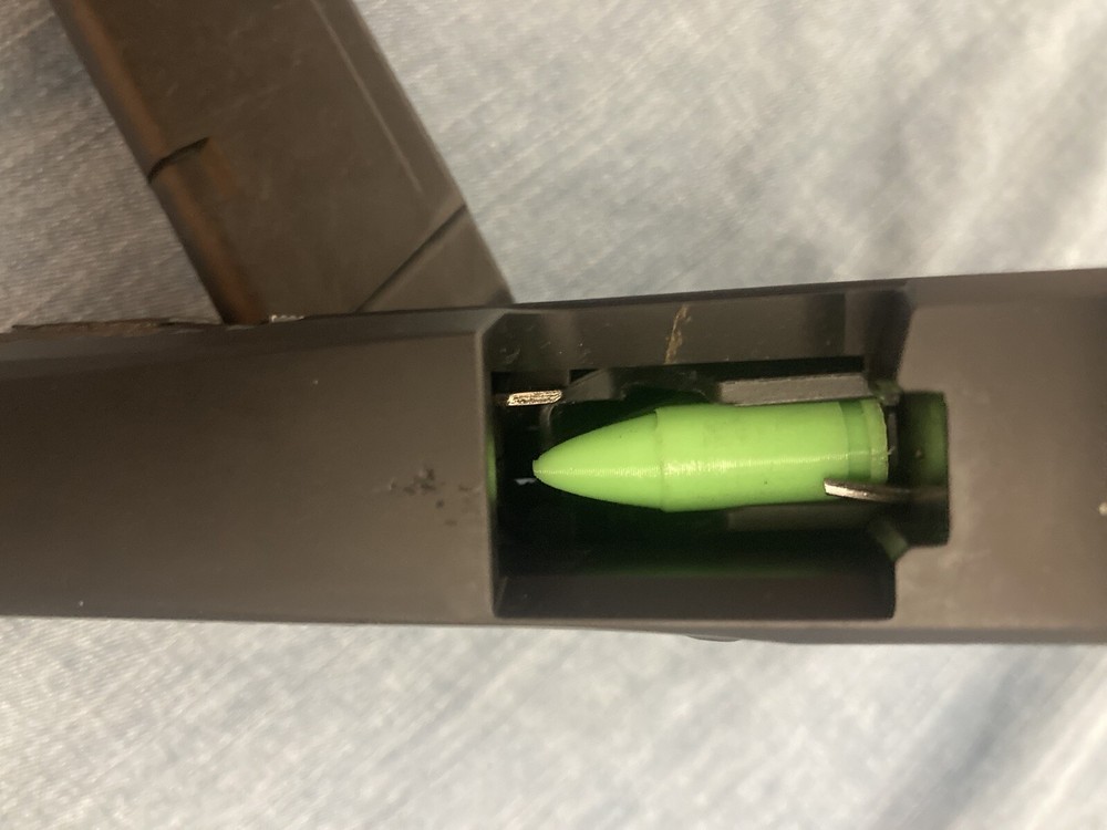 9mm Snap Cap Dummy Rounds, Neon Green