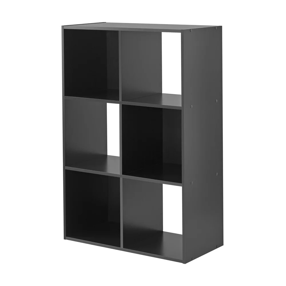 BOOKCASE CUBE SHELF 6-Cube Shelf Black or White Available