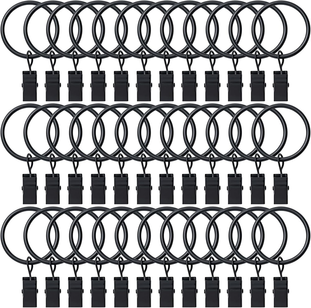 Curtain Rings with Clips for Drapes