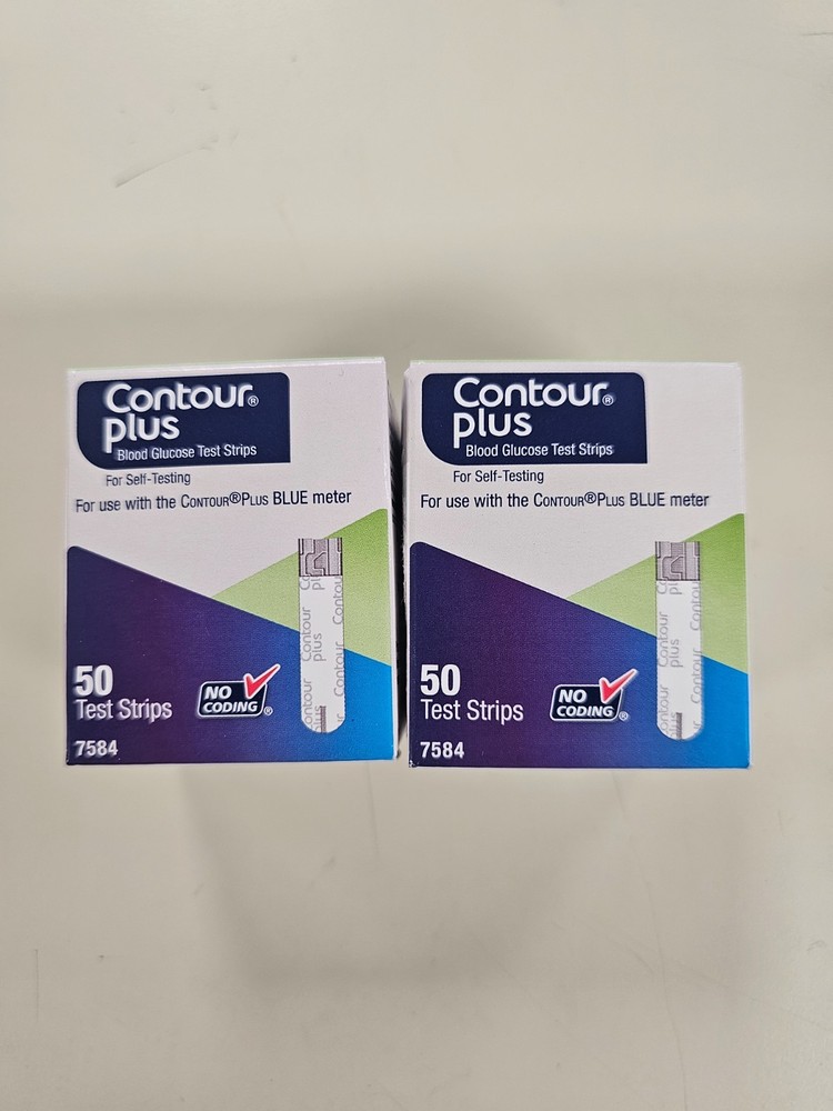 Contour Plus 100ct Diabetic Test Strips Expires 6/2027