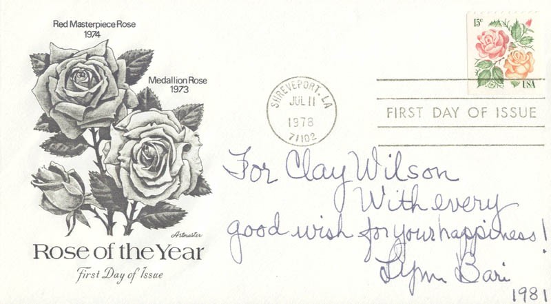 LYNN BARI - AUTOGRAPH NOTE SIGNED 1981
