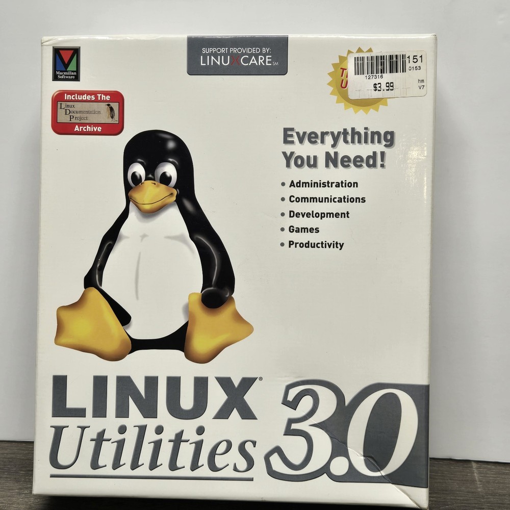 Linux Utilities 3.0 Big Box Software Sealed
