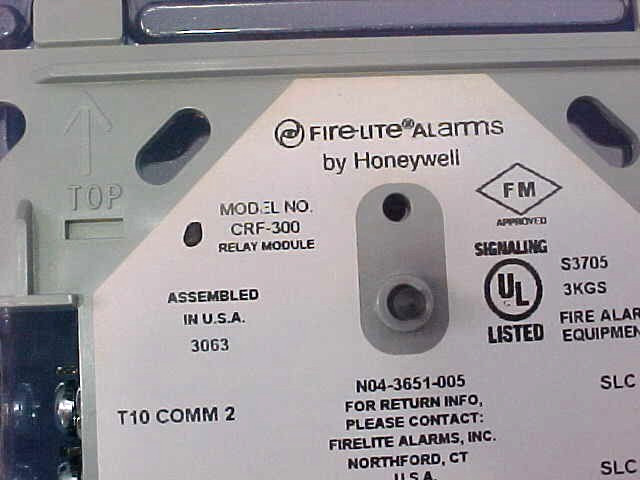 FIRE LITE HONEYWELL RELAY MODULE ivory CRF-300 SC