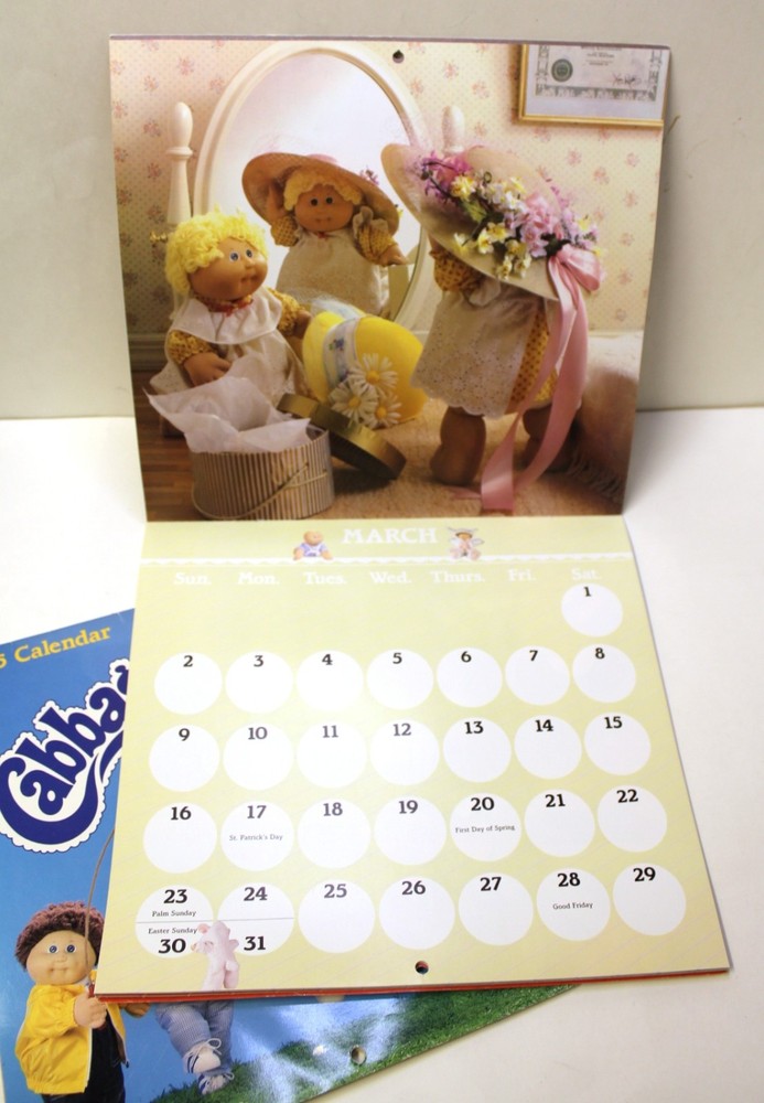 Vintage Cabbage Patch Kids 1985 and 1986 Calanders