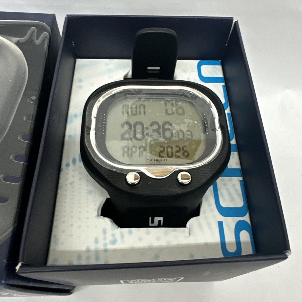 OPEN BOX Seac Screen Scuba Dive Computer Wrist Watch - Black / White