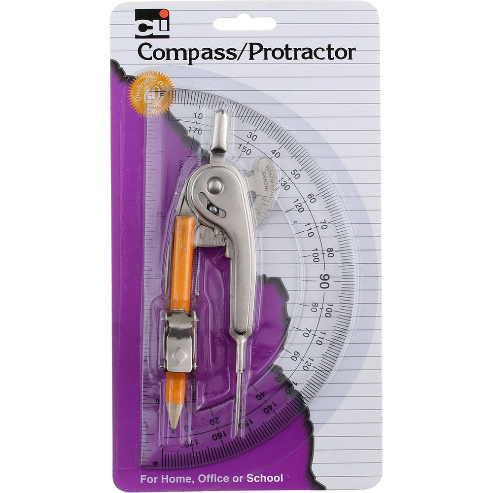 Charles Leonard Compass/Protractor 2.1 oz
