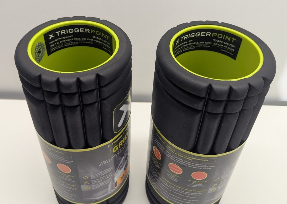 2 - Trigger Point Grid FOAM ROLLERS (13"x 5-3/8") Deep Tissue Massage NEW