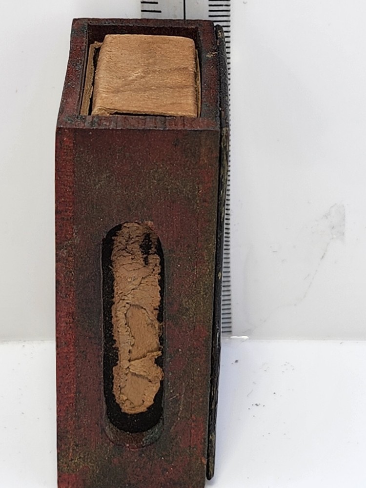 vintage matches wood box