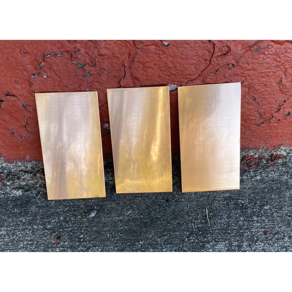 1.75"x3.5" Rectangular Copper Stamping Blanks (10 Pack)