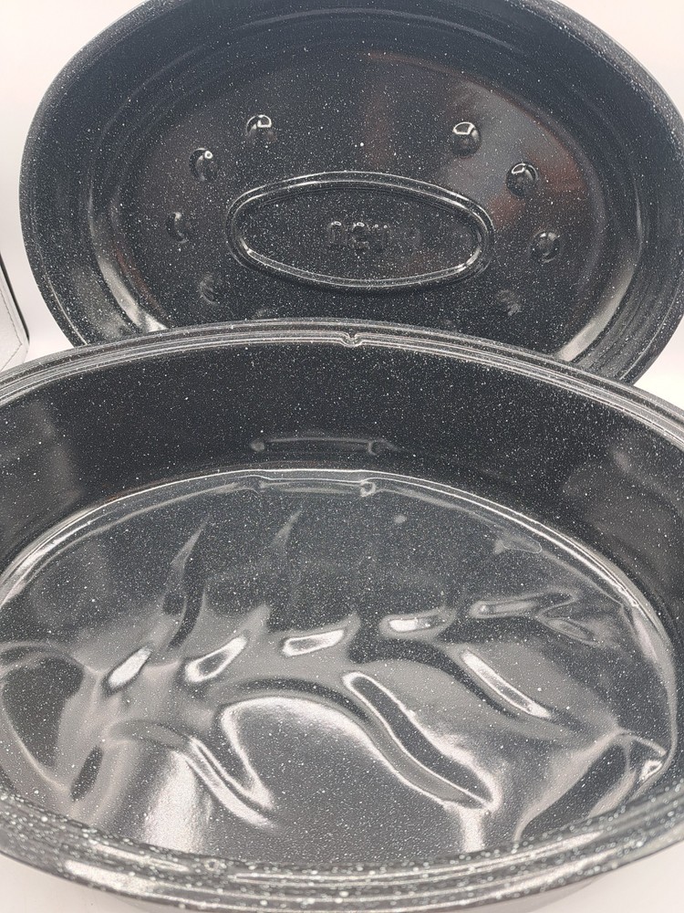 18x13 Speckled Black Roasting Pan