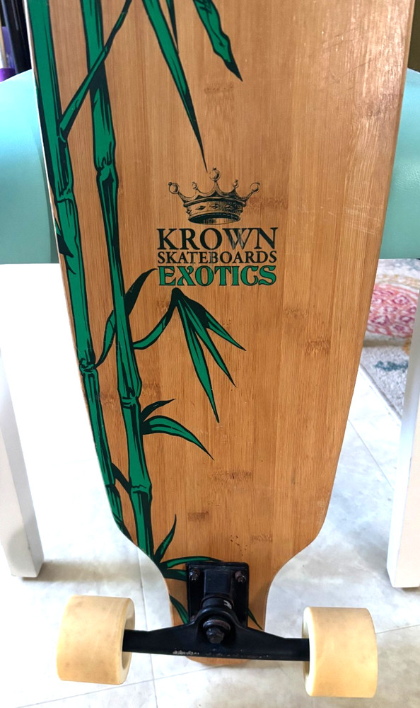 Krown Skateboards Exotics Bamboo Drop-Through Snapback 42” Longboard