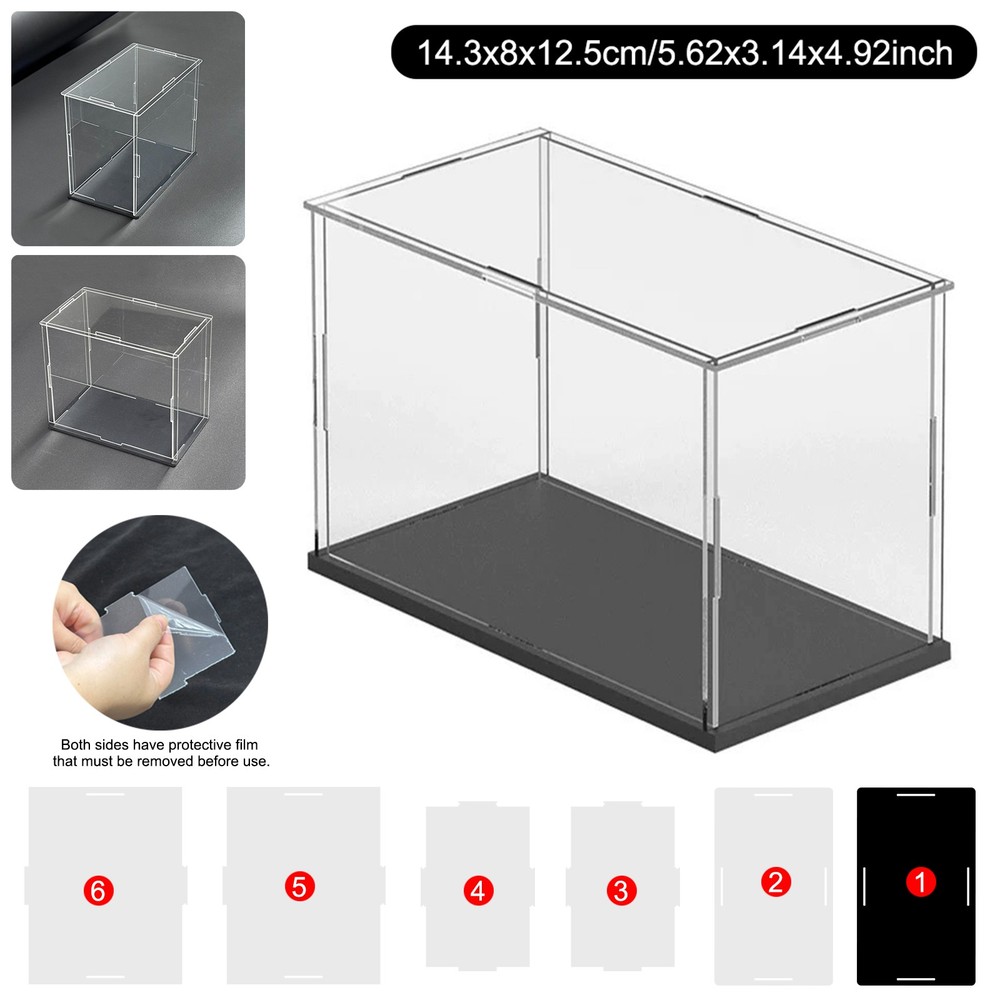 Clear Acrylic Display Case Storage Box Dustproof Protector For PKMN Booster Box