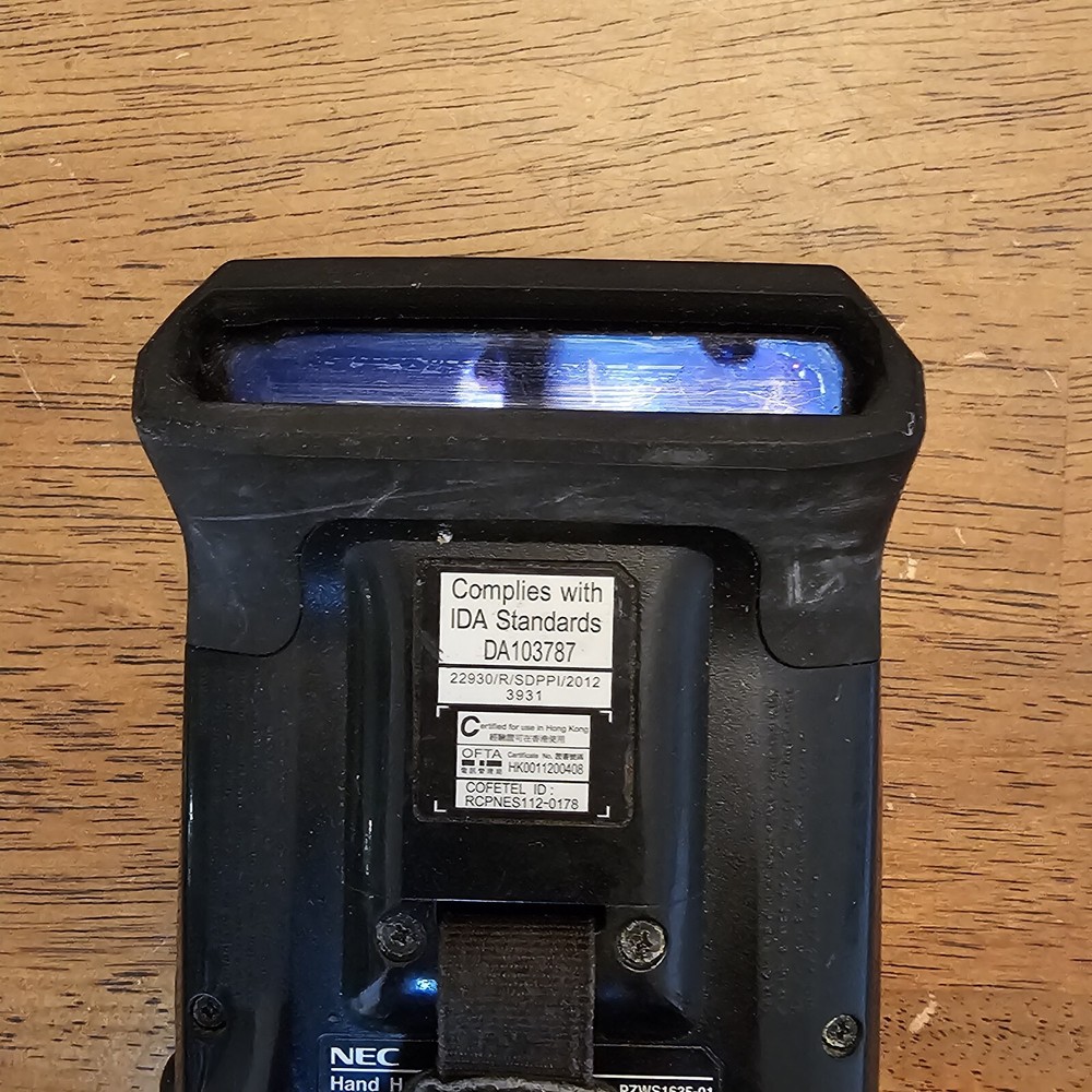 NEC Handheld Terminal Scanner Model S1635-01B with Battery (UNTESTED)