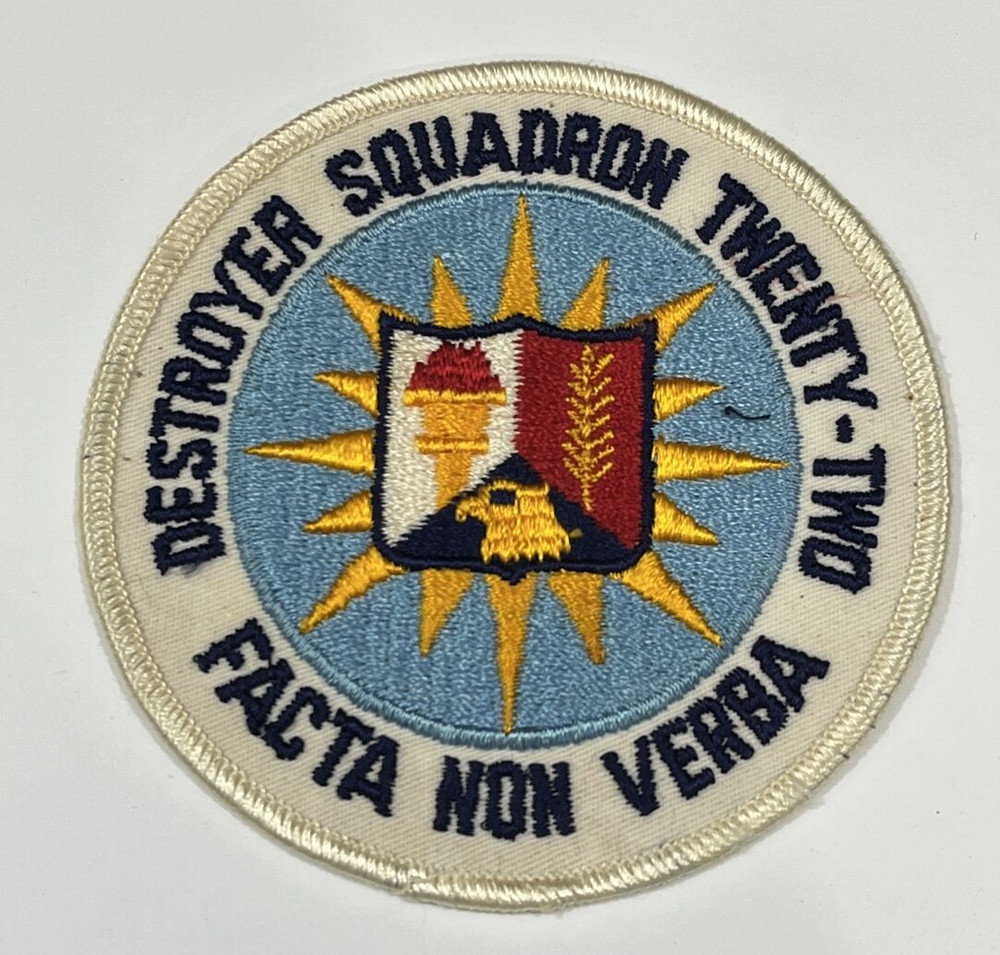 Destroyer Squadron 22 Patch Facta Non Verba