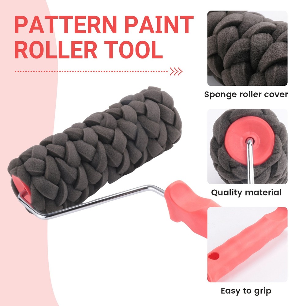 Pattern Paint Roller Tool Environmental Stamp Painting Decorative Cylinder1445