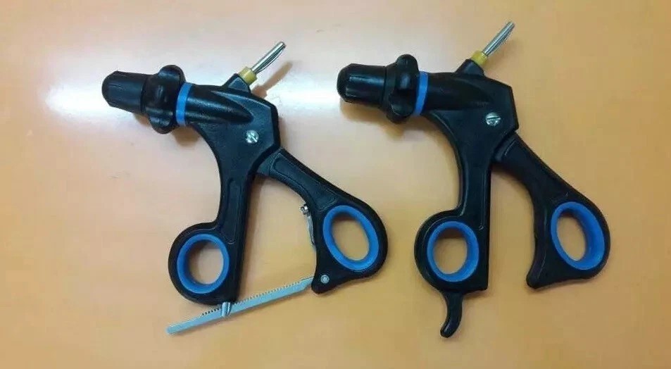 Laparoscopic Grasper Dissector Scissor Handle Insert Forceps 2 Pieces Surgical