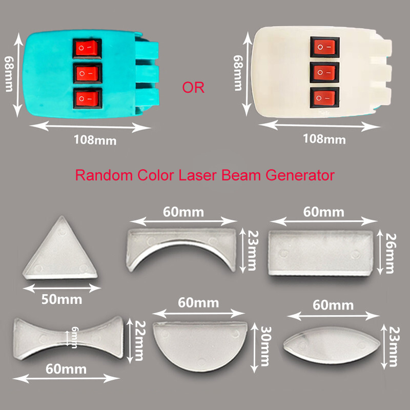 6PC Optical Plastic Prism for Teaching Physics Principle Light Experiment