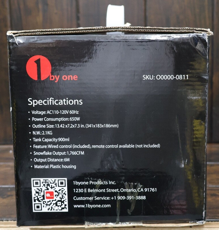 1 By One 650w Snowflake Machine *Pre-Owned*