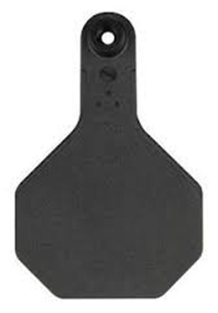 Y-Tex 3 Star Medium Blank Cattle Ear Tags 25 Count Black
