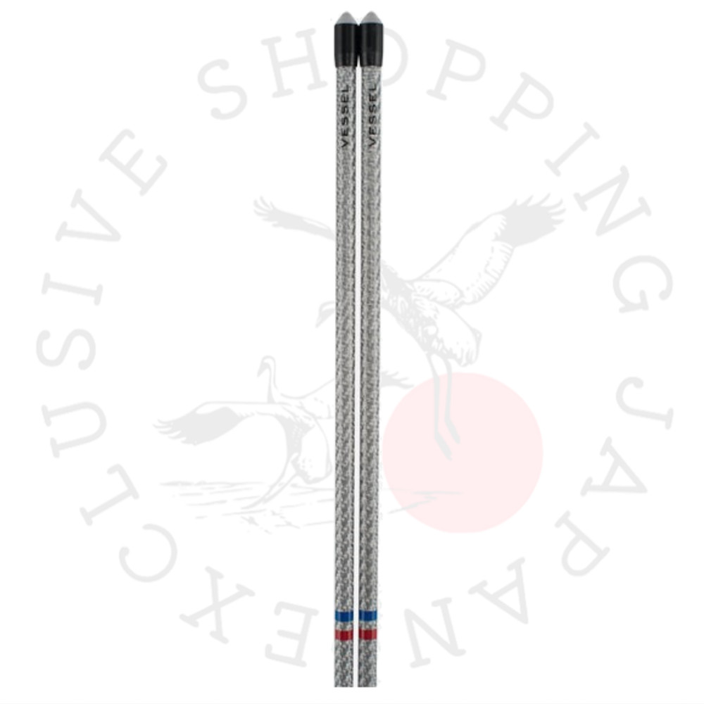 AUTHENTIC Vessel Golf Carbon Fiber Alignment Stick 36inch Silver 2 Set Training