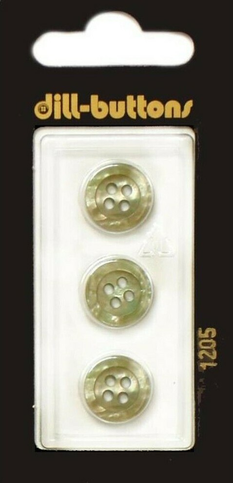 Dill Buttons ~ (1205) - 1/2" - 3 ct