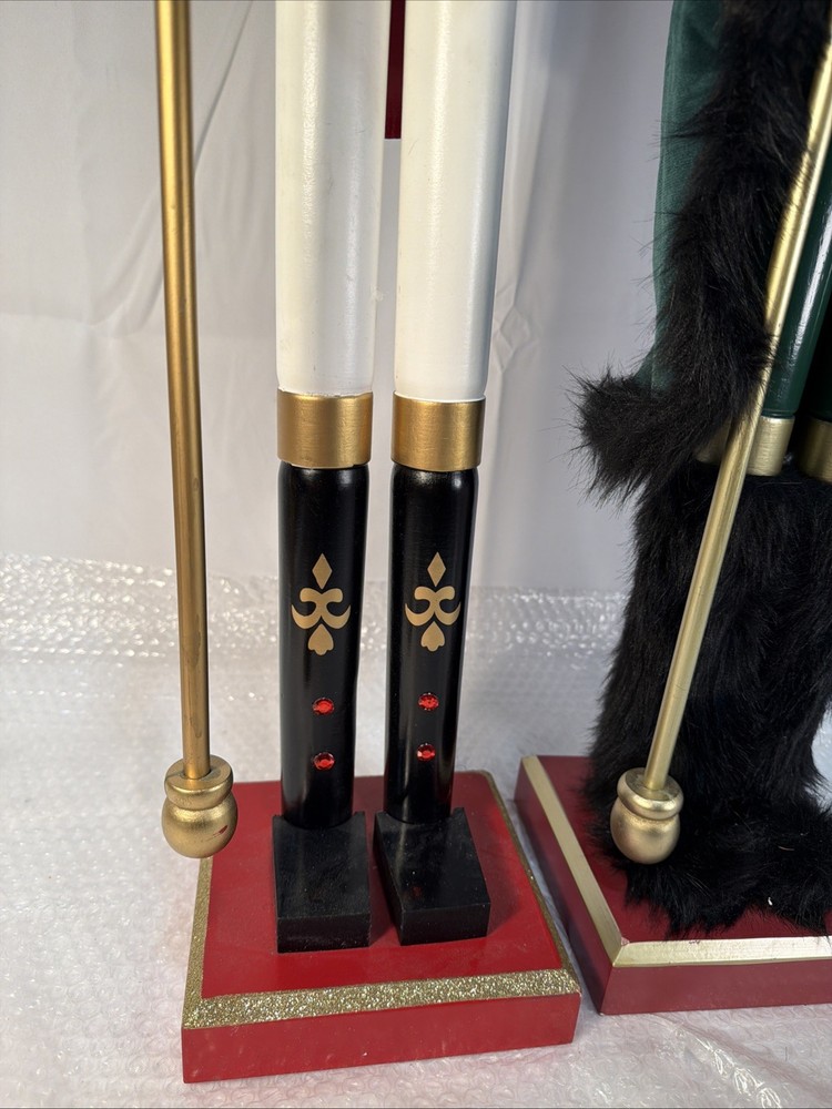 42" Christmas Black African American King Nutcracker Crown&Nutcracker Guards Set