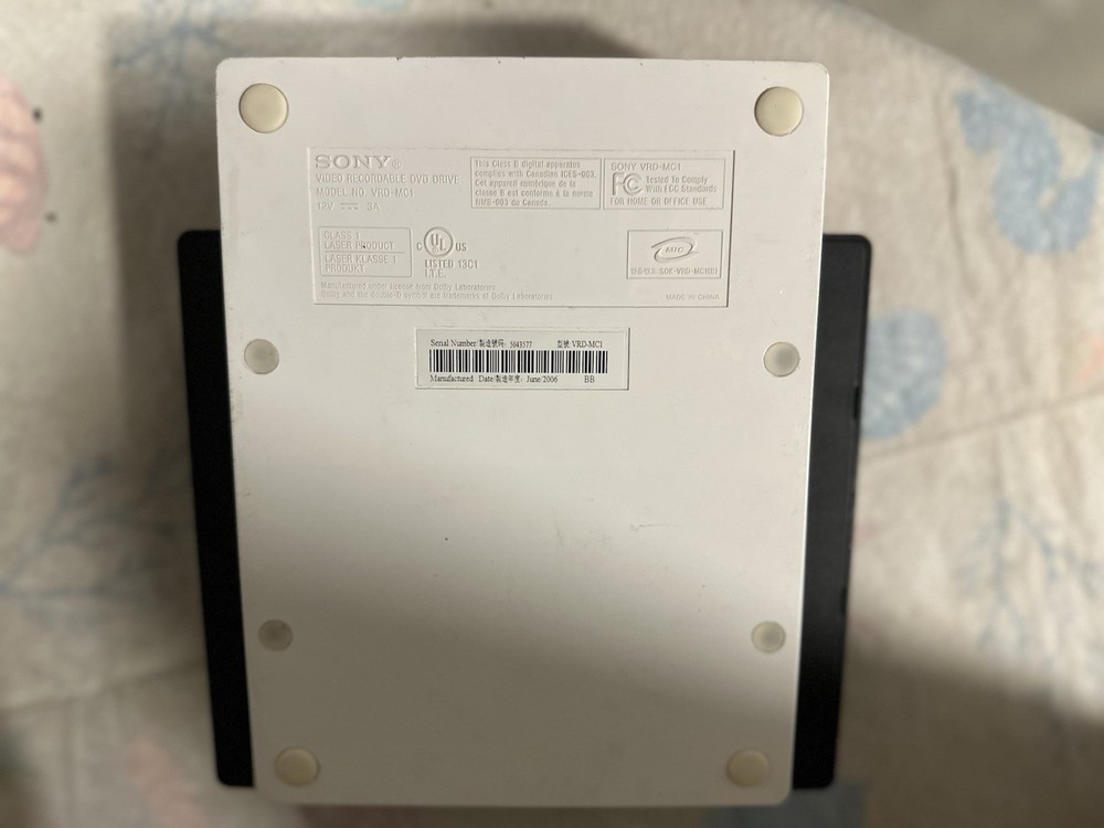 Sony Vrd-mc1 Video Recorder