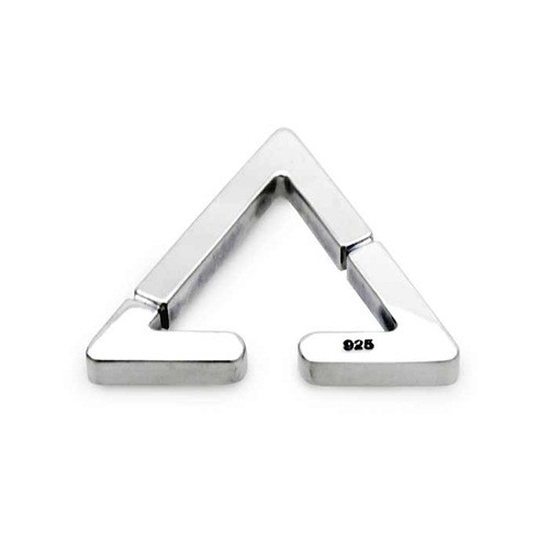 Dr MONROE Triangle Ear Cuff, Geometric Sterling Silver 925