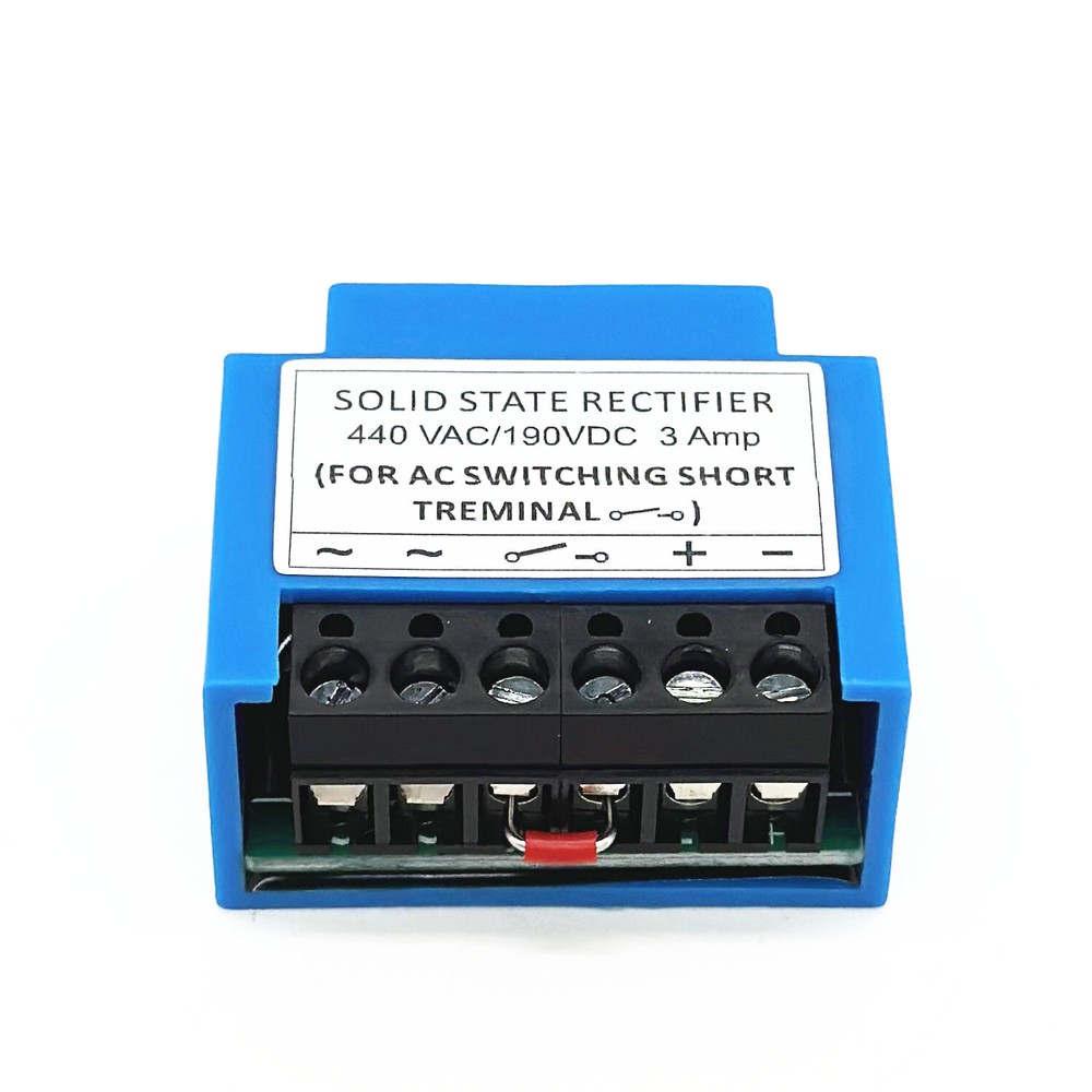 SOLID STATE RECTIFIER 440VAC/190VDC 3Amp half wave brake rectifier module