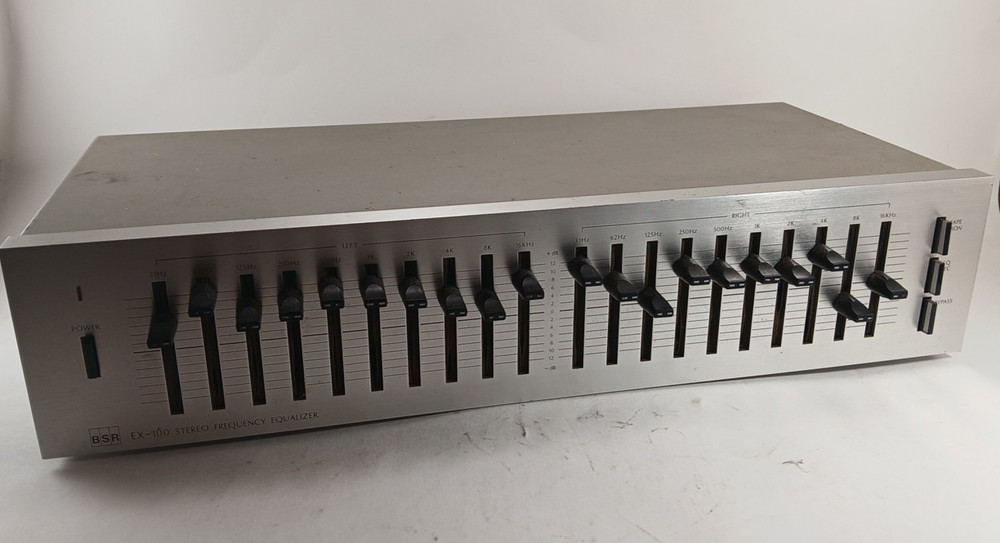 Working BSR EX-100 VTG Stereo Frequency Equalizer - Tested