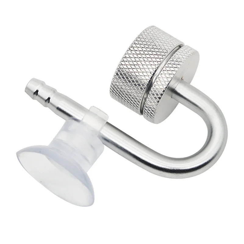 Aquarium Co2 Diffuser Solenoid Regulator System Atomizer Fish Tank Bubble Silver