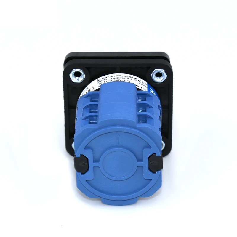 20A Changeover Switch Rotary Selector Cam 660V 5 Position 3 Phase Panel Mounted