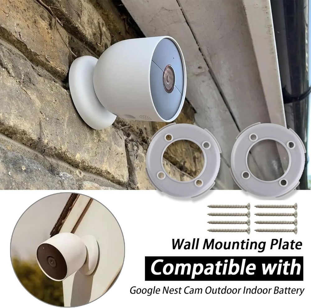Wall Mount Plate for Google Nest Camera Grey