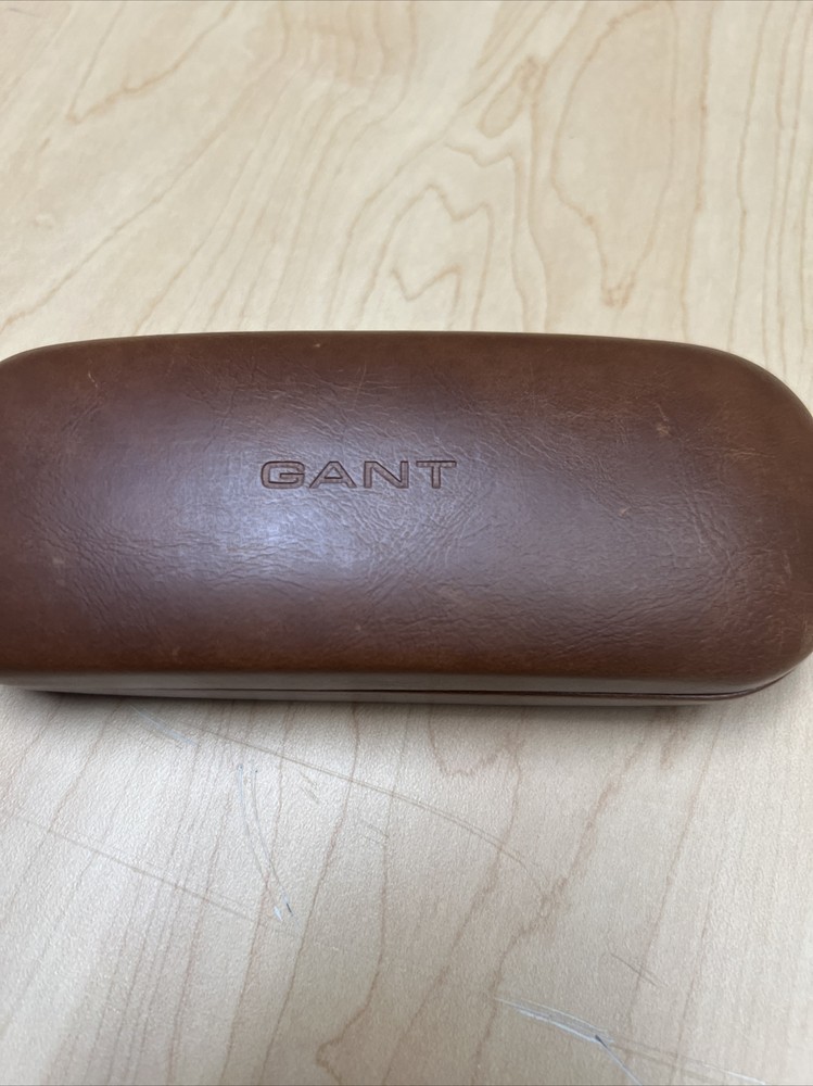 Gant Brown Clamshell Glasses Case