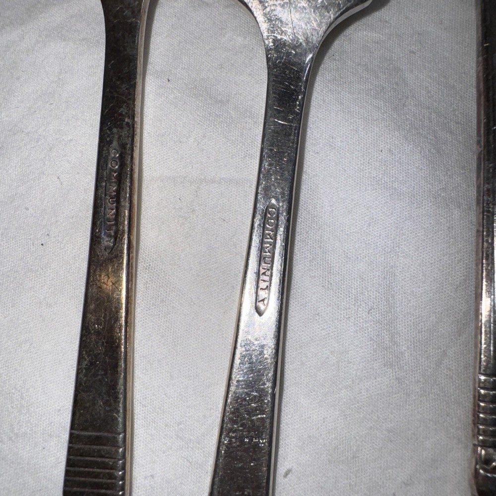 Oneida Community Morningstar Antique Dinner Forks 5