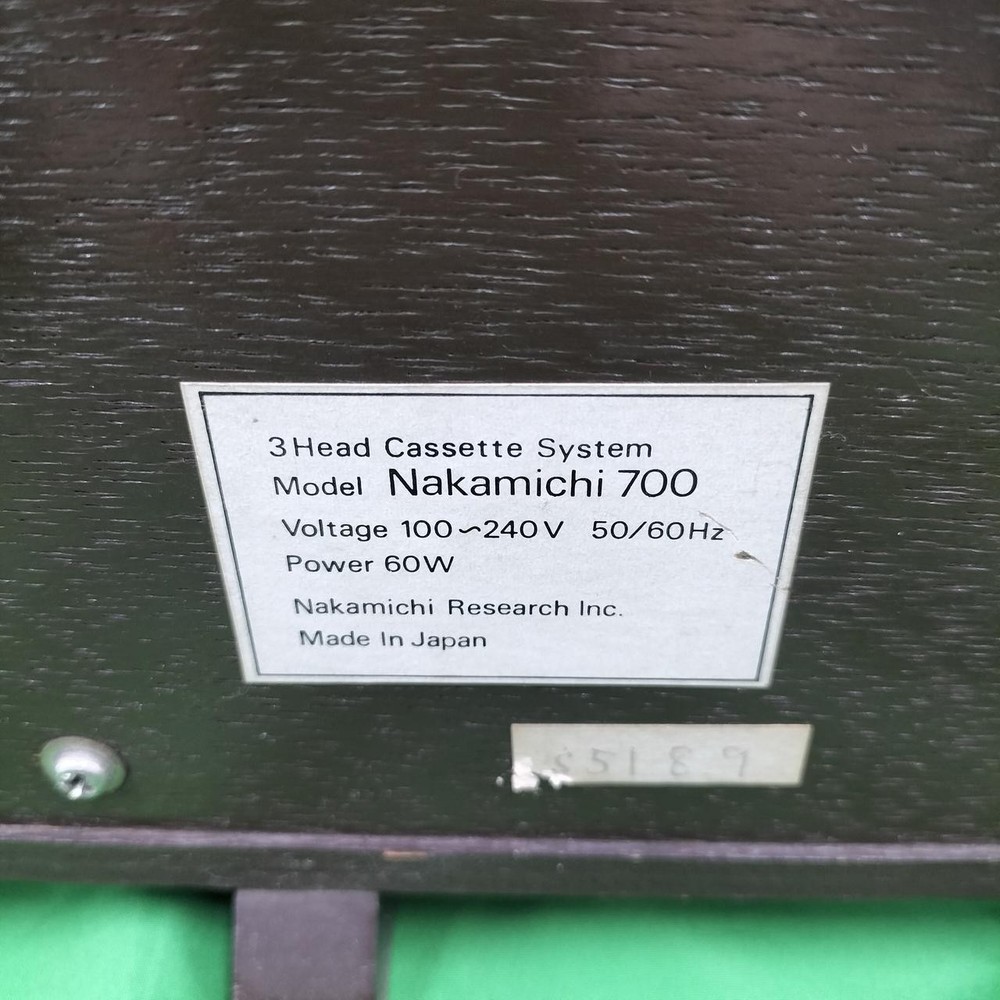 NAKAMICHI 700 cassette deck