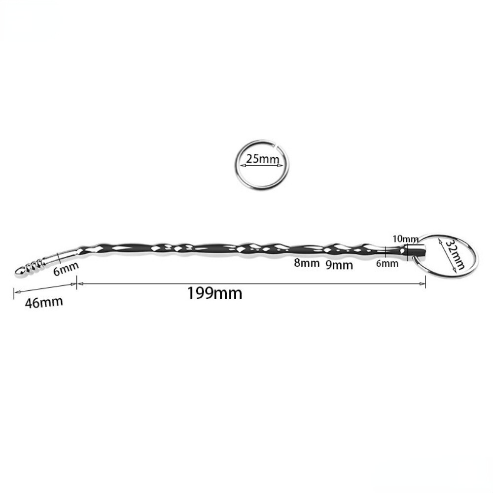 Stainless Steel Urethral Sounding Stretcher Beads Plug Insert Penis Plug Dilator