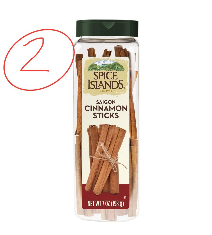 **2 Packs **Spice Islands Saigon Cinnamon Sticks ( 7 Oz. Each )